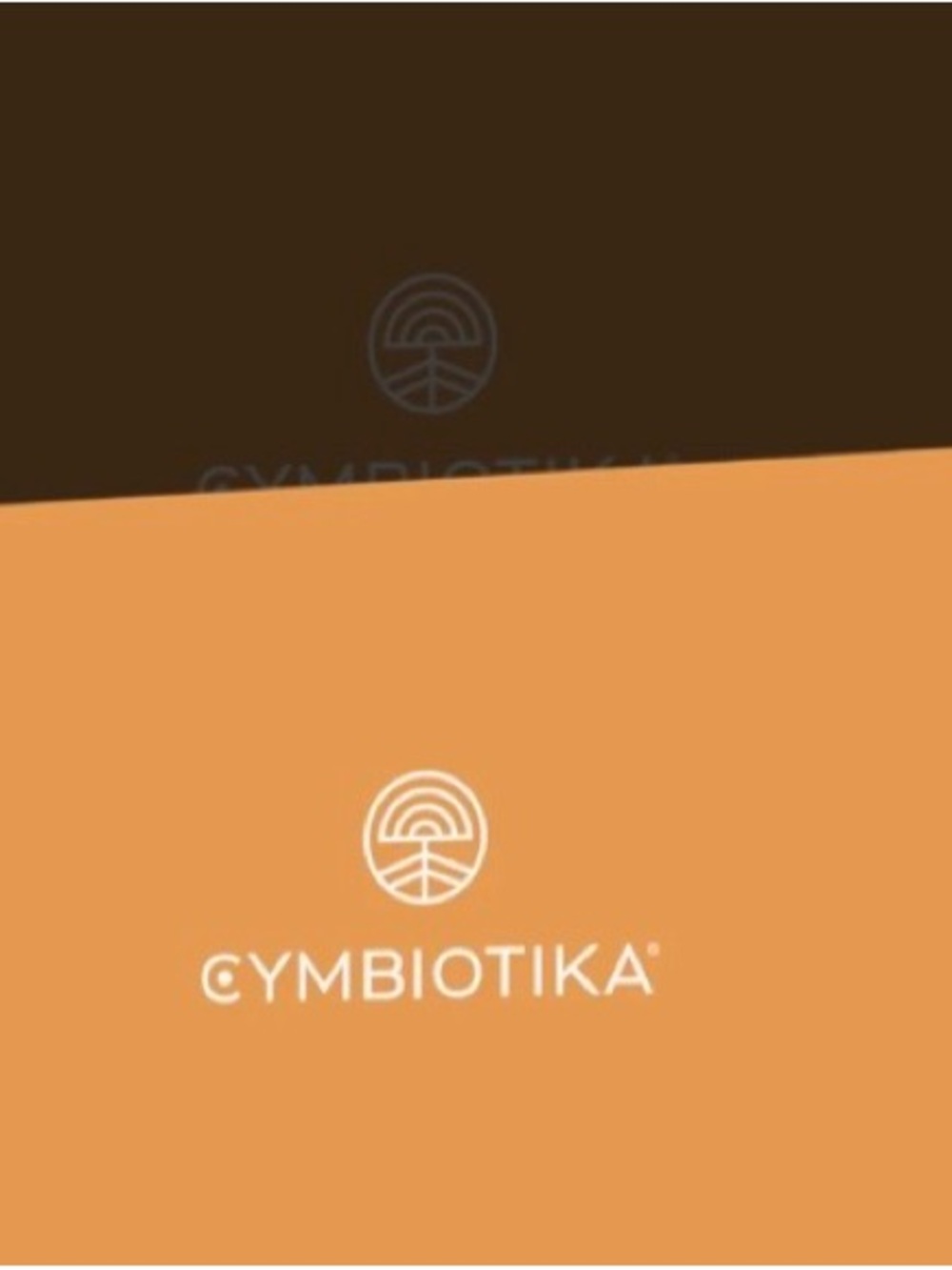Cymbiotika Branded Packaging - Orange & Brown